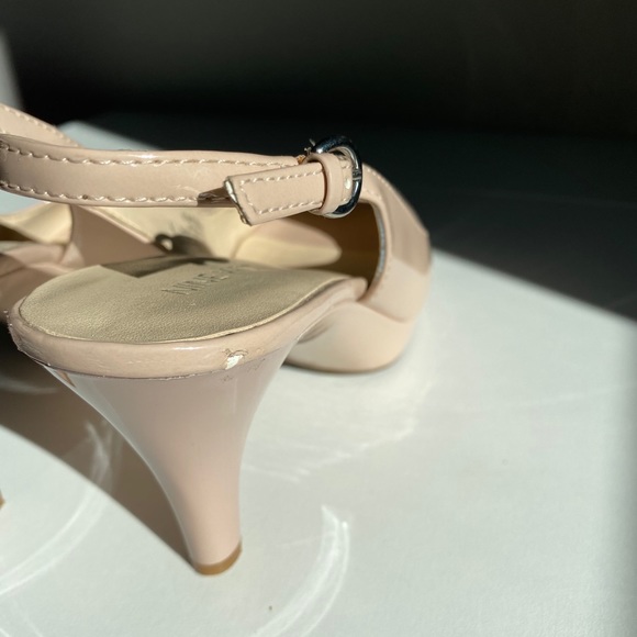 Gently used Nude Blush sling back pumps - Picture 7 of 9